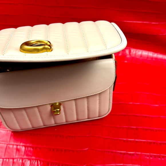 Coach Cream Quilted Shoulder Bag - Picture 12 of 14